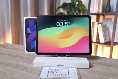 iPad Air 5 M1 64Gb Wi-Fi + A.Pencil 2 สี Purple เครื่องสวย ราคาเพียง 10,990.- มีประกันร้าน 60 วัน