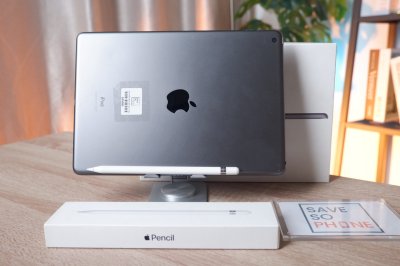 iPad Gen 9 Wi-Fi 256GB + Apple Pencil 1 สี Space Gray เครื่องสวย ราคาเพียง 6,990.- มีประกันร้าน 60 วัน