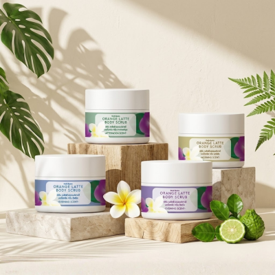 Orange Latte Body Scrub  สครับกาแฟและส้ม The Scent of Chiang Mai Collection