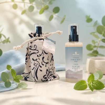 Herb Basics Nourishing Hair and Body Mist สเปรย์บำรุงผมและผิวกาย ผสมว่านหางจระเข้และน้ำกลั่นโรสแมรี่
