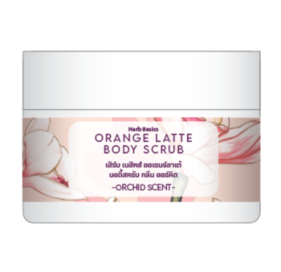Orange Latte Body Scrub  สครับกาแฟและส้ม The Thai Flower Collection