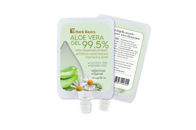 Herb Basics Aloe Vera Gel เจลว่านหางจระเข้เติมความชุ่มชื้น ปลอบประโลมผิว (สูตรชาโมมายล์ / สูตรลาเวนเดอร์)