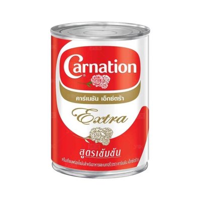 ยกลังสุดคุ้ม 48 กระป๋อง/ลัง Carnation นมข้นจืด Extra (กระป๋อง) 385 g.