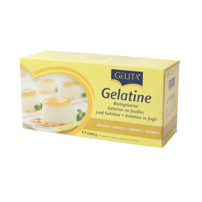 Gelita เจลาตินแผ่น 1kg. (300แผ่น/กล่อง)