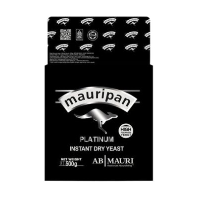 Mauripan Platinum ยีสต์แห้งสำเร็จรูป ฉลากดำ 500g. ยีสต์คุณภาพสูงสำหรับขนมปังหวาน