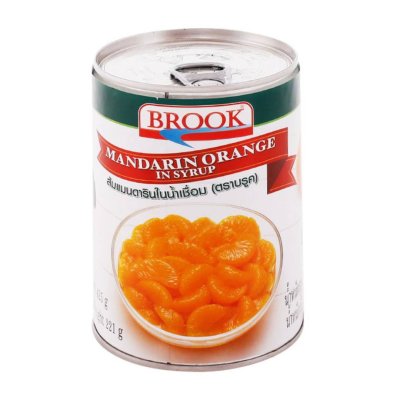 ยกลังสุดคุ้ม 24 กระป๋อง / ลัง Brook ส้มแมนดารินในน้ำเชื่อม 425g