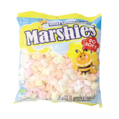 Marshies มาร์ชเมลโลว์ เม็ดกลาง 150g. คละสี