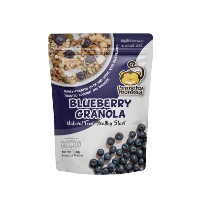 Crunchy Monkey Granola 350g. Blueberry