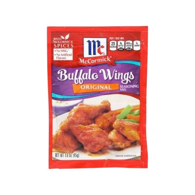 McCormick ผงหมักปีกไก่สูตรเข้มข้น 45g. | อร่อยเข้มข้นถึงเนื้อใน