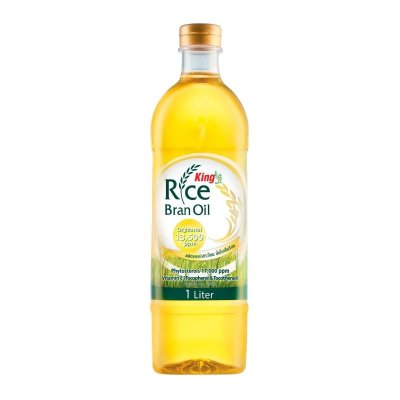 King น้ำมันรำข้าว 1Ltr. (ขวดเหลี่ยม) Oryzanol 13,500 ppm