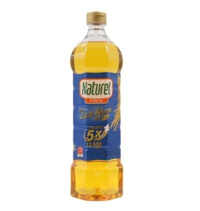 ยกลังสุดคุ้ม 12 ขวด/ลัง Naturel น้ำมันรำข้าว 100% โกลด์ 1 ลิตร