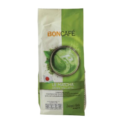 BonCafe ผงชาเขียว 1kg. อูจิมัทฉะลาเต้