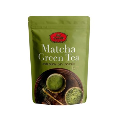 ชาตรามือ ชาเขียวมัทฉะ AAA 100% 100g. พรีเมี่ยม (ชนิดผง)
