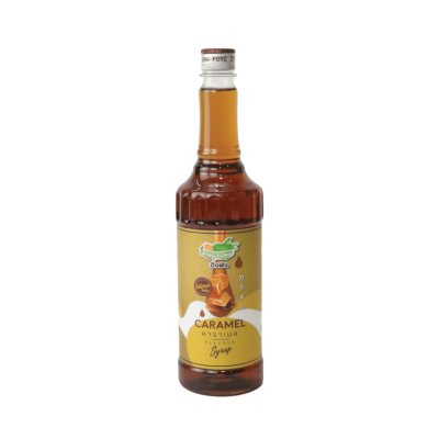 ยกลังสุดคุ้ม 12ขวด/ลัง Ding Fong ไซรัปเพิ่มความหวาน กลิ่นคาราเมล 730 ml.