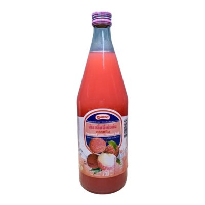 ยกลังสุดคุ้ม 12 ขวด/ลัง Queen น้ำสควอช 750 ml. ลิ้นจี่