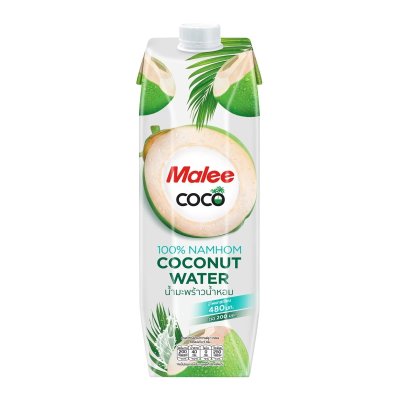 ยกลังสุดคุ้ม 12 ขวด/ลัง Malee น้ำมะพร้าวน้ำหอม 100% (1,000 ml)