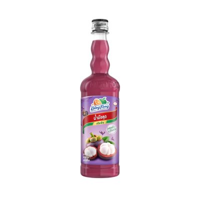 ยกลังสุดคุ้ม 12 ขวด/ลัง Ding Fong น้ำผลไม้เข้มข้น 760ml. มังคุด