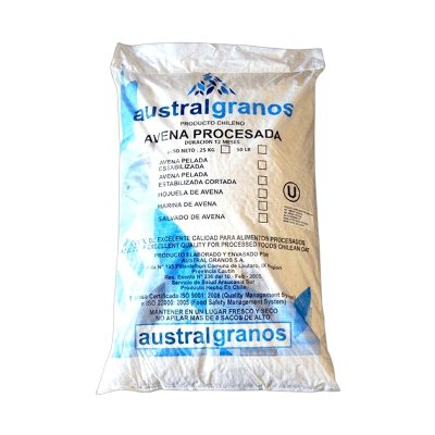 AUSTRAL GRANOS ทิกโรลโอ๊ต 25 kg.