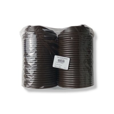 CPW ฝายกดื่ม Pull Back ปิดแก้ว DW 8 oz. น้ำตาลเข้ม (50ชิ้น/แถว)