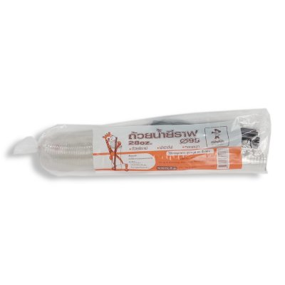 HB แก้วยีราฟ 28 oz. + ฝา (H95) + หลอด (25ชุด/แพค)