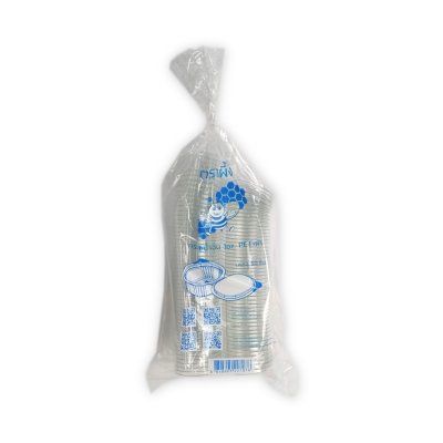 กระปุกน้ำจิ้ม ถ้วยน้ำจิ้ม 1oz. พร้อมฝาปิดในตัว ( 50ใบ/แพ็ค)
