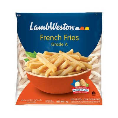 (สินค้าแช่แข็ง Inter Express) Lamb Weston มันฝรั่งแช่แข็ง เส้นใหญ่ 1kg.