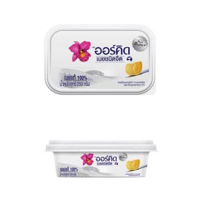 ORCHID เนยสดแท้ชนิดจืด 250 กรัม (Pure Creamery Butter Unsalted) - เนยสดแท้ หอมนุ่ม ละมุน รสชาติเข้มข้น