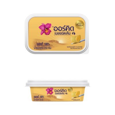 (สินค้าแช่เย็น) ORCHID Pure Creamery Butter Salted 250g | เนยแท้ชนิดเค็ม หอมนุ่ม