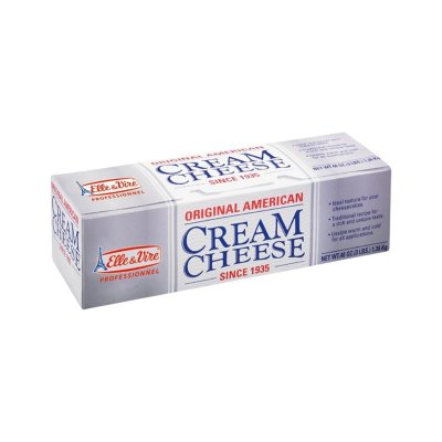 (สินค้าของเย็น) Elle & Vire Cream Cheese (USA Formulation) 1.356kg – เนียนนุ่ม เข้มข้น สไตล์อเมริกันชีสเค้กแท้