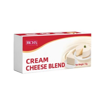 ยกลังสุดคุ้ม 12 ชิ้น/ลัง (สินค้าของเย็น) Rich's Cream Cheese Blend (1kg) – เนียนนุ่ม หอมมัน