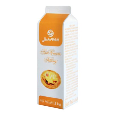 (สินค้าแช่แข็ง) BAKE WALL Tart Cream Filling 1Ltr. (Dairy Blend)