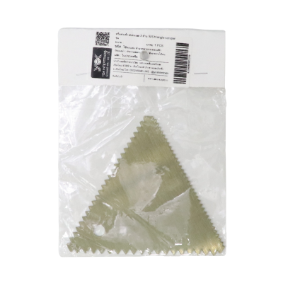 หวีแต่งเค้ก สเตนเลส 3 ด้าน S/S triangle scraper