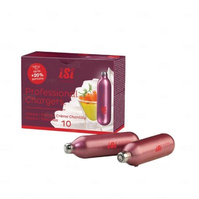 ISIA หลอดก๊าซวิปครีมพลัส 8.4 กรัม แก๊สทำวิปครีม Food Grade ใช้กับเครื่องตีวิปครีม มาตรฐานสากล