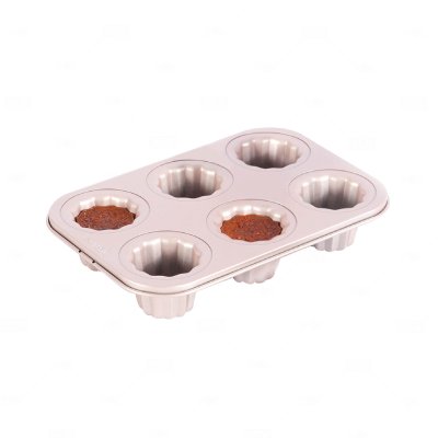 CHEFMADE WK9864 พิมพ์คานาเล่ 6 ช่อง (Non-Stick Canelé Mold)