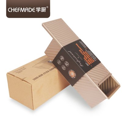 CHEFMADE WK9404 พิมพ์ขนมปังโทสต์ 300g มีลอน (22.3x8.7x7.7 cm.) พิมพ์อบขนมปังเคลือบ Non-Stick พร้อมฝาปิด
