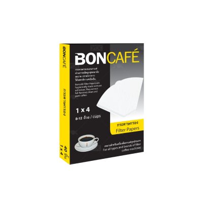 ยกลังสุดคุ้ม 20 ชิ้น/ลัง Boncafe กระดาษกรองกาแฟ 1x4 นิ้ว (40ชิ้น)