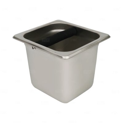 Knock Box ถังเคาะกากกาแฟ สเตนเลส ใหญ่ 12.3x16.4x15