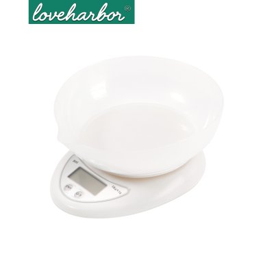 LoveHarbor LH0111 เครื่องชั่งน้ำหนักดิจิตอลในครัว 16.2x12.5x3.5cm