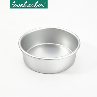 LoveHarbor LH0120 พิมพ์เค้กกลม อลูมิเนียมชุบ Anodized ขนาด 8 นิ้ว