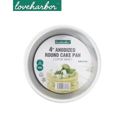 LoveHarbor LH0244 พิมพ์เค้กกลม ถอดก้นได้ ขนาด 4 นิ้ว