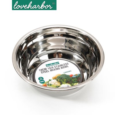 LoveHarbor LH0083 ชามผสมสเตนเลส 18 ซม. 18/8 Stainless Steel