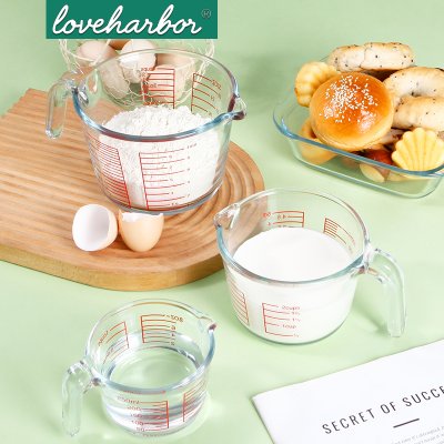 ยกลังสุดคุ้ม 24 ใบ/ลัง LoveHarbor LH0046 500ML. Glass Measuring Cup 19x13x9.2cm ถ้วยตวง