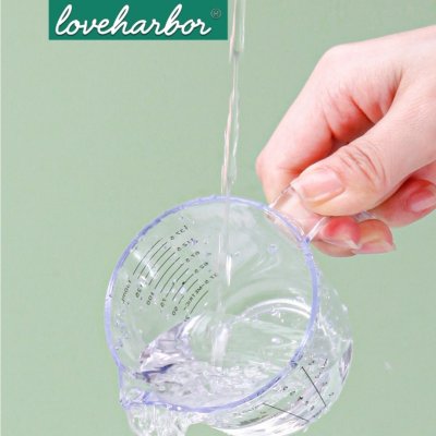 LoveHarbor LH0175 | ถ้วยตวงแก้วบอโรซิลิเกต 150ml. แม่นยำทุกหยด ทนทานทุกองศา
