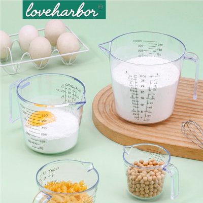LoveHarbor LH0175 | ถ้วยตวงแก้วบอโรซิลิเกต 150ml. แม่นยำทุกหยด ทนทานทุกองศา