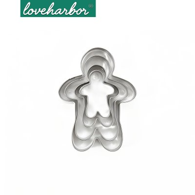 LoveHarbor LH0130 ชุดพิมพ์กดคุกกี้ขนมปังขิง 4 ชิ้น (Gingerbread Cookies Cutter Set)