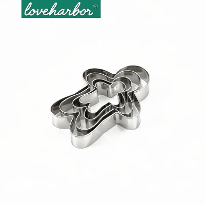 LoveHarbor LH0130 ชุดพิมพ์กดคุกกี้ขนมปังขิง 4 ชิ้น (Gingerbread Cookies Cutter Set)