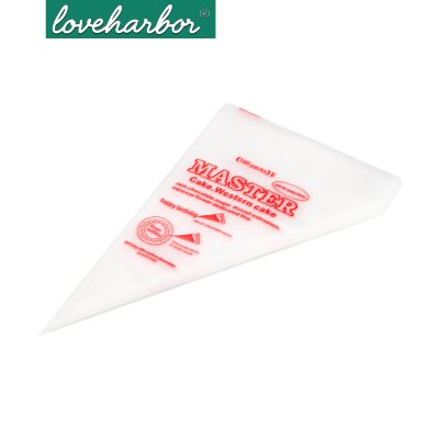 LoveHarbor LH0213 ถุงบีบครีมพลาสติกใช้แล้วทิ้ง ขนาด 10 นิ้ว (บรรจุ 100 ชิ้น)