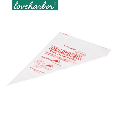 LoveHarbor LH0116 ถุงบีบครีมพลาสติกใช้แล้วทิ้ง ขนาด 12 นิ้ว (บรรจุ 100 ชิ้น)