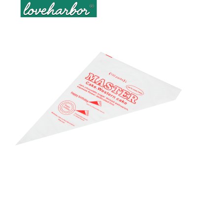 LoveHarbor LH0117 ถุงบีบครีมพลาสติกใช้แล้วทิ้ง ขนาด 14 นิ้ว (บรรจุ 100 ชิ้น)