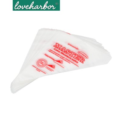 LoveHarbor LH0117 ถุงบีบครีมพลาสติกใช้แล้วทิ้ง ขนาด 14 นิ้ว (บรรจุ 100 ชิ้น)